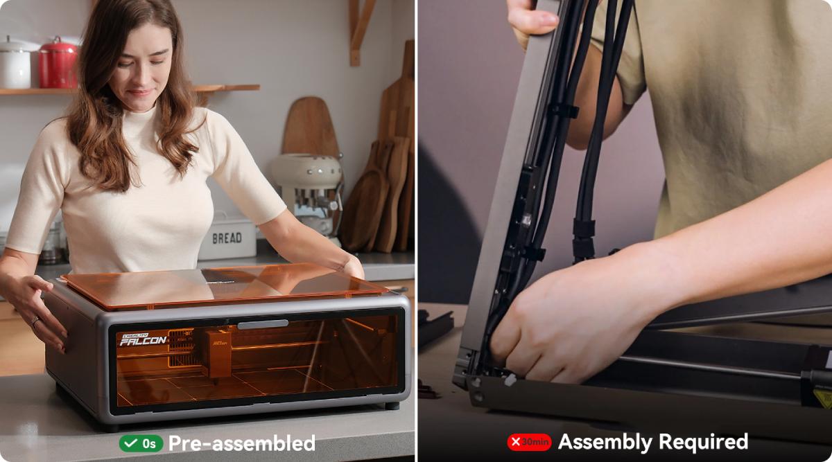 Особливості гравера закритого типу Creality Falcon A1